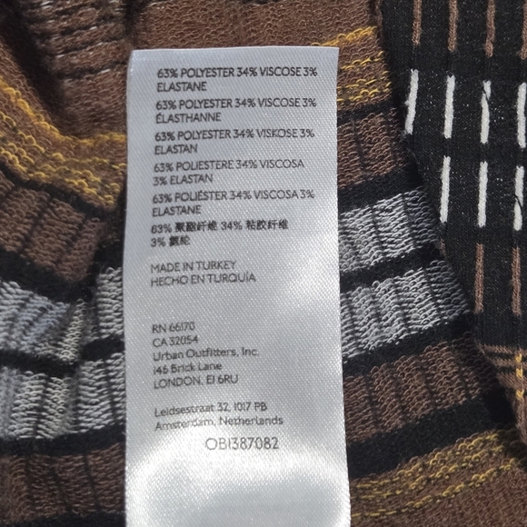 Maeve Anthropologie Boho Retro Striped Wrap Midi Dress Size XS - Picture 6 of 10